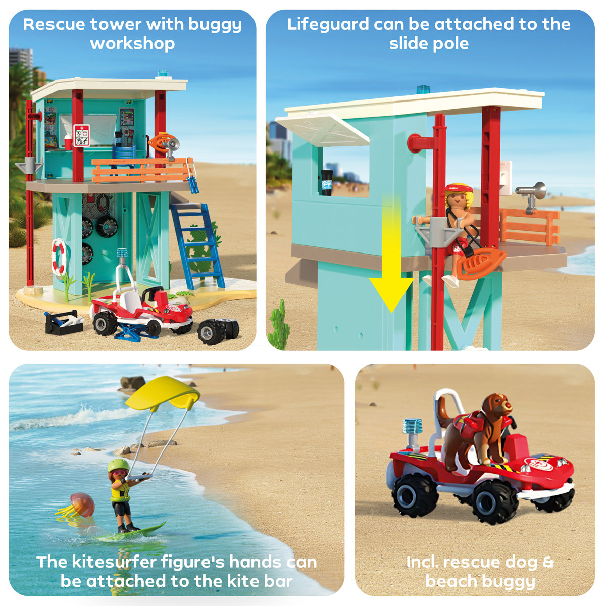 Lifeguard Tower with Beach Buggy Playset