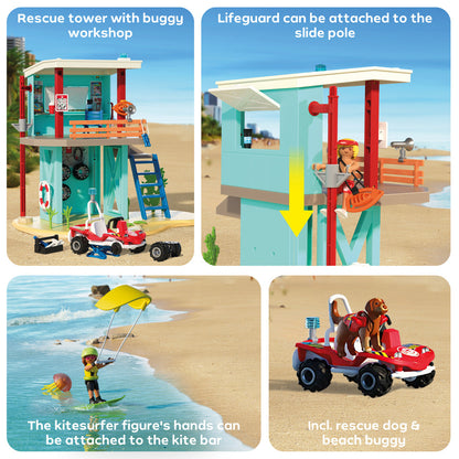 Lifeguard Tower with Beach Buggy Playset