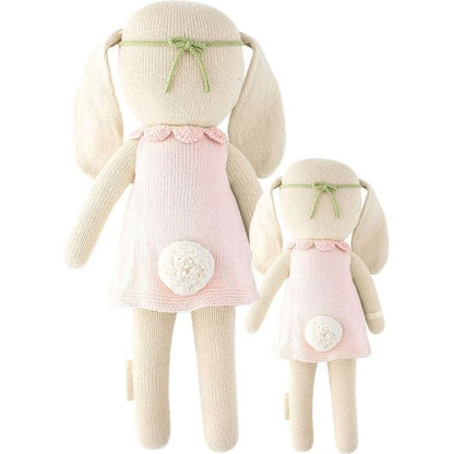 Little 13" Hannah the Bunny (Blush) Hand-Knit Doll