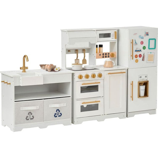 Little Chef Atlanta Modular Play Kitchen - White/Gold