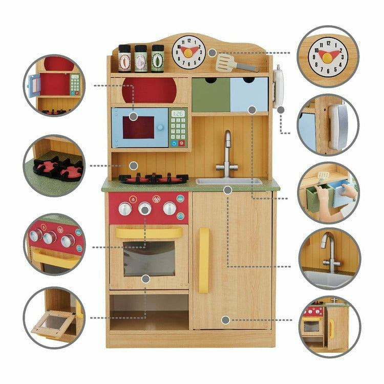 Little Chef Florence Classic Play Kitchen - Wood Grain