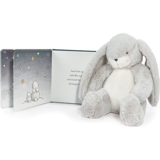 Little Nibble Bunny (Gray) Book & Plush Bundle
