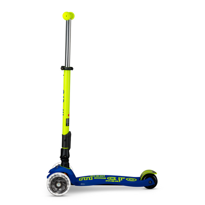 Maxi Deluxe Foldable LED Scooter - Neon Canary Yellow