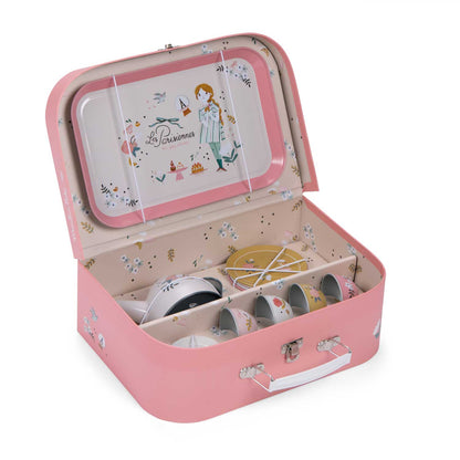 Metal Tea Set with Suitcase - The Parisiennes