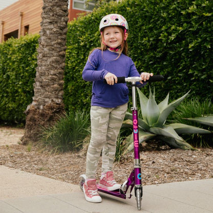 Micro Sprite LED Scooter - Purple Stripe