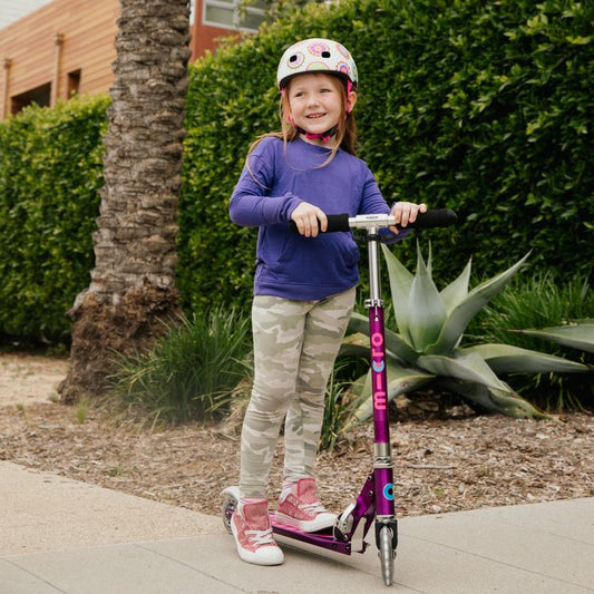 Micro Sprite LED Scooter - Purple Stripe