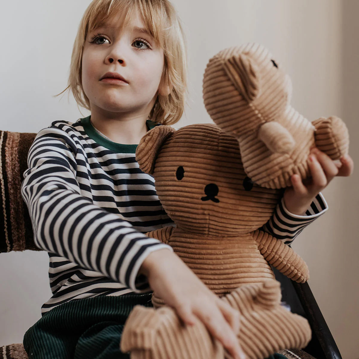 Miffy Boris Bear ECO Corduroy Brown - 7"