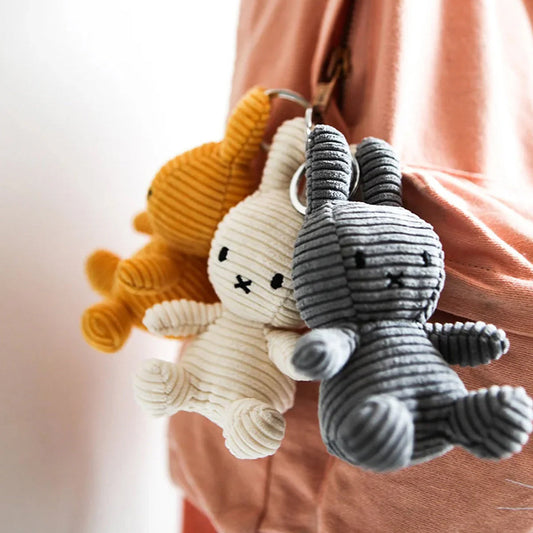 Miffy ECO Corduroy 4" Keychain - Yellow