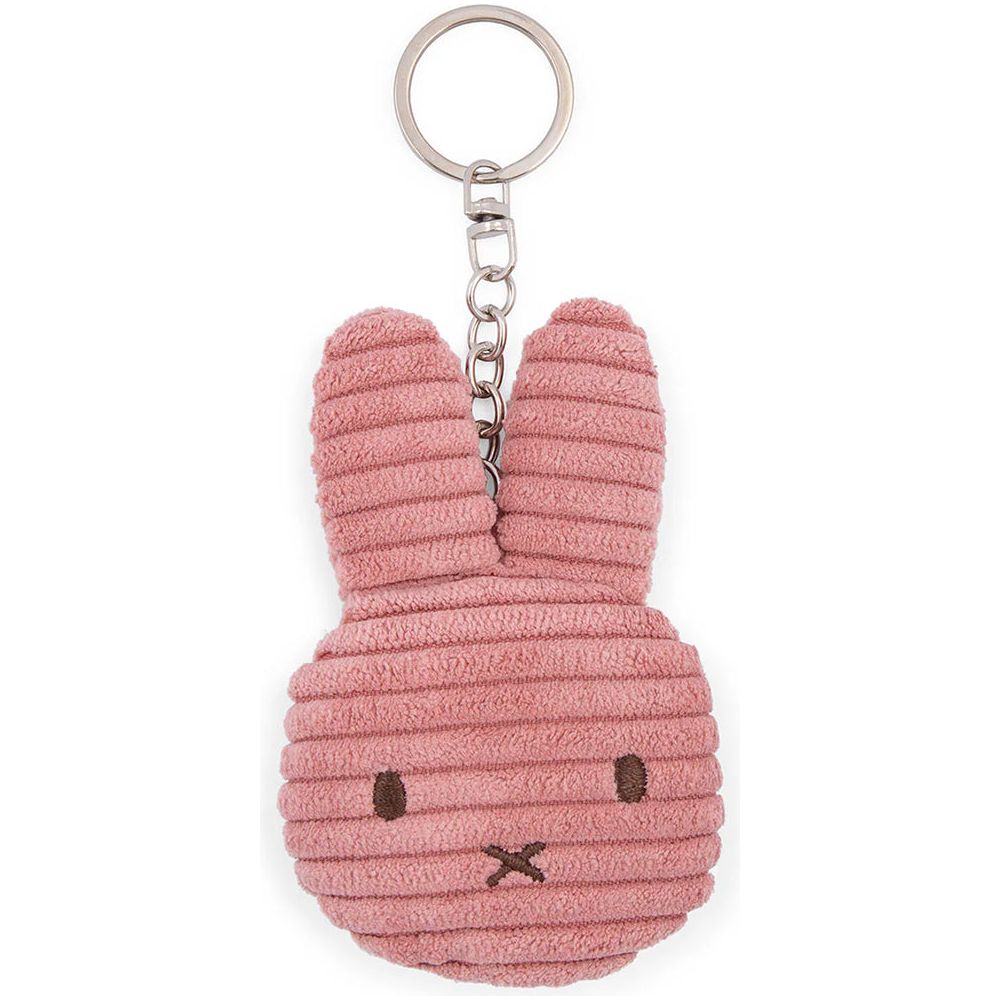 Miffy Flat ECO Corduroy Keychain - Dusty Rose