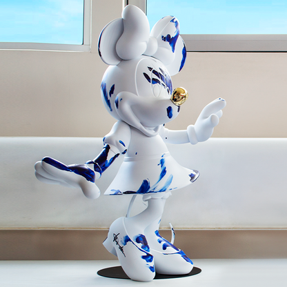 Minnie Mouse Figure White & Blue Limited Edition - 24.4"