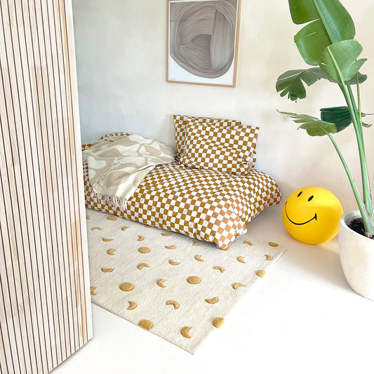 Moon Rug - Cream & Gold