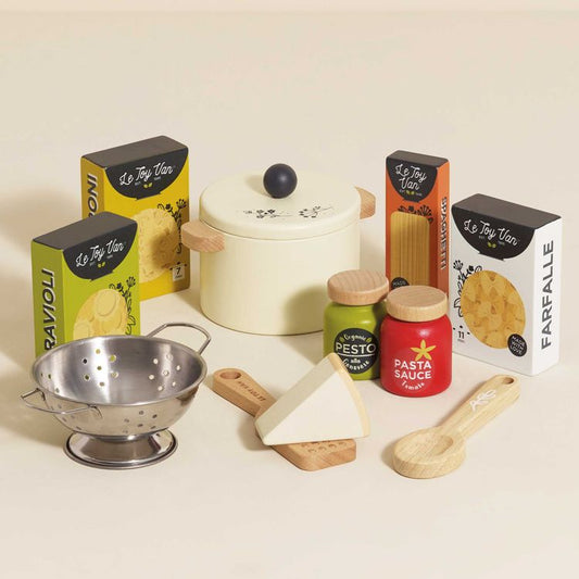 Organic Wooden Pasta Set - 12 Pieces