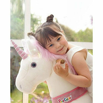 Pink Model U Ride-On Unicorn - 4-7 Years