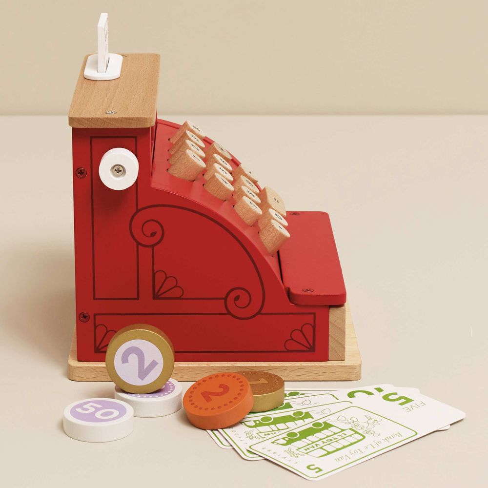 Play Wooden Cash Register & Money