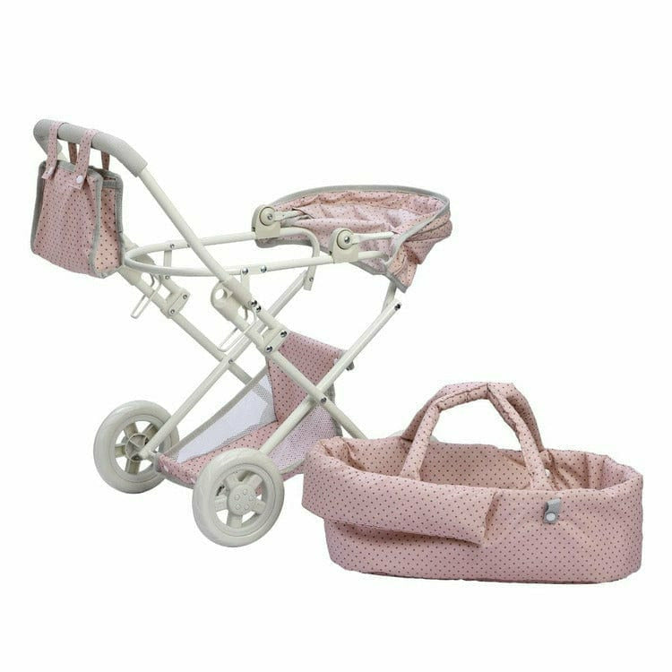 Polka Dots Princess Deluxe Baby Doll Stroller - Pink