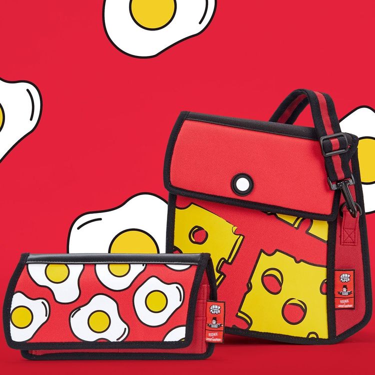 Pop Art Egg Purse - Red