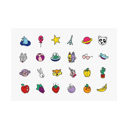 Pop Nail Polish & Stickers Set