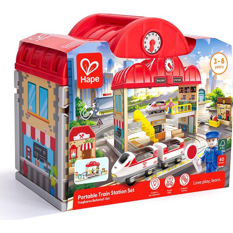 Portable Train Station Set