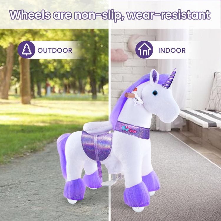 Purple Model U Ride-On Unicorn - 7+ Years