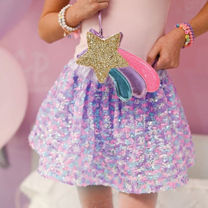Purple Party Sequins Skirt - Size 4-6 Years