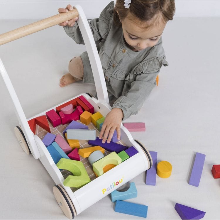 Rainbow Baby Walker & Puzzle - 45 Blocks