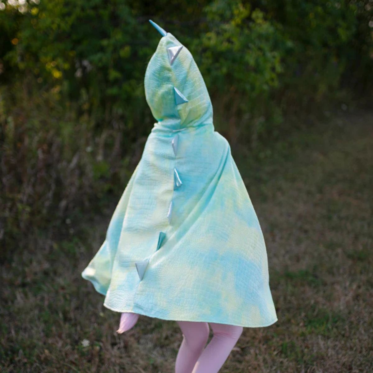 Rainbow Reversible Unicorn Dragon Cape - Size 5-6 Years