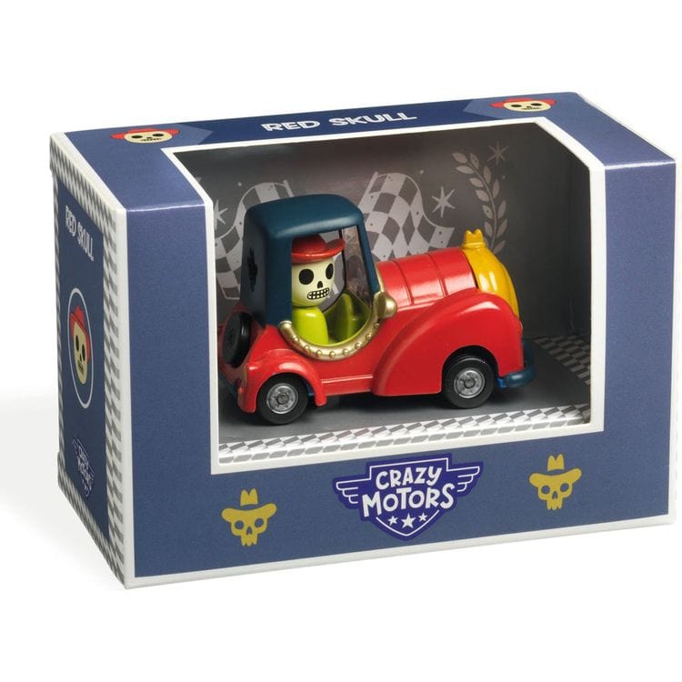Red Skully Crazy Motors Car Toy