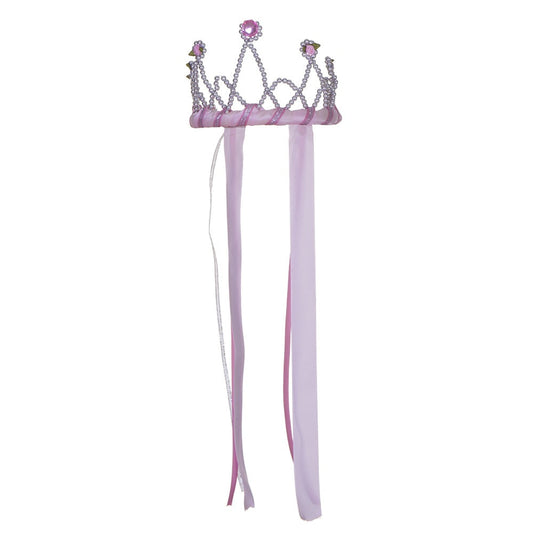 Ribbon Tiara - Light Pink