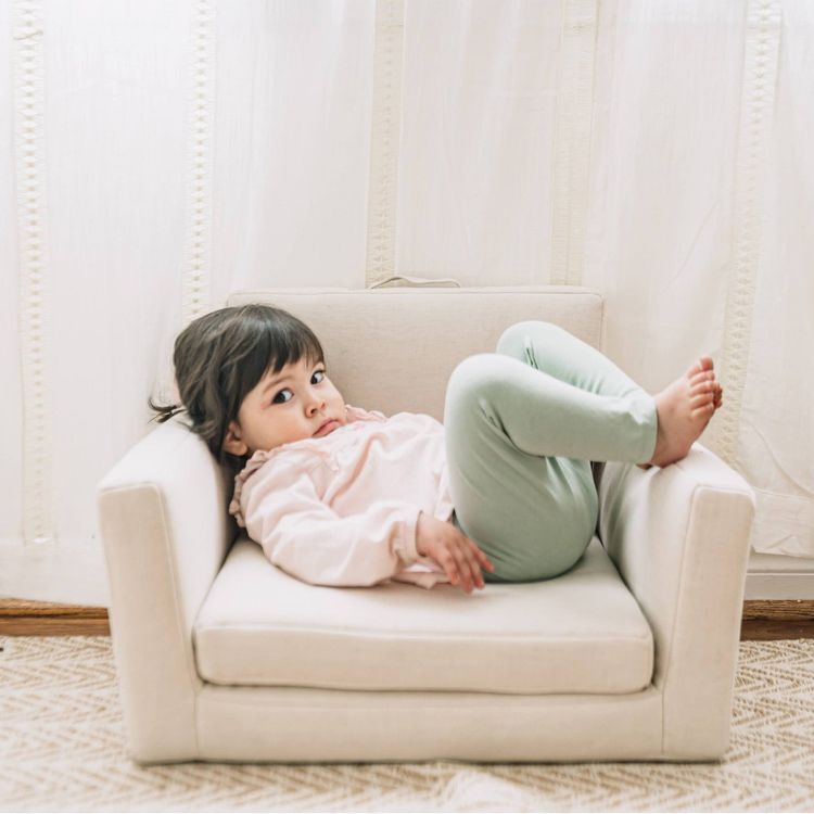 Rolling Along Square Interactive Chair - Neutral