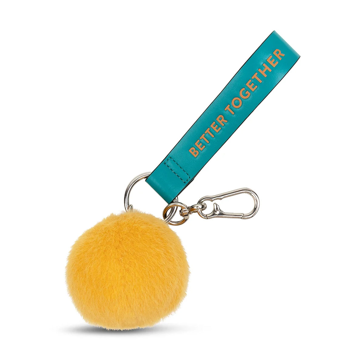 Smiley Yellow ECO Fuzzy Bag Charm - 3"
