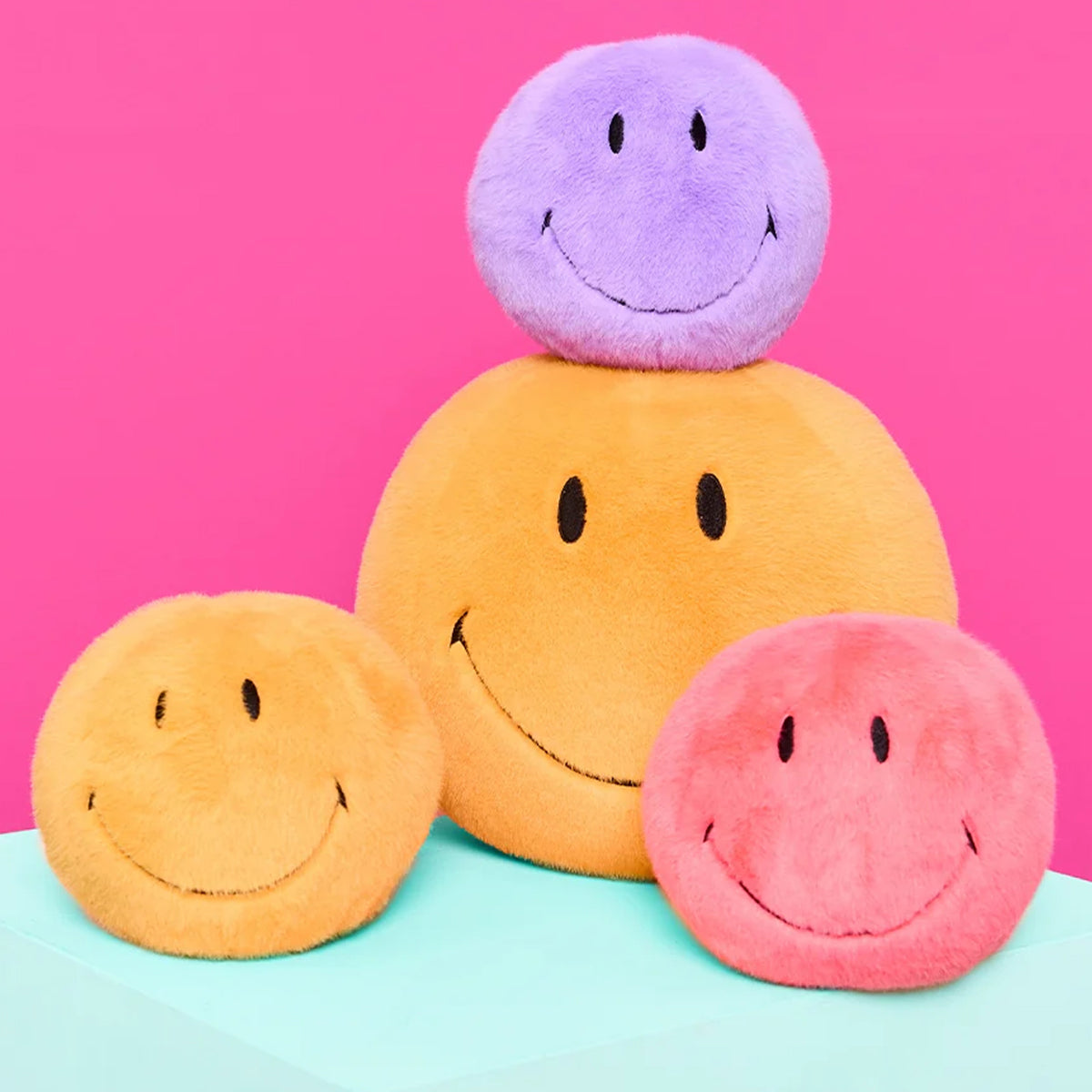 Smiley Yellow ECO Fuzzy Plush - 5"