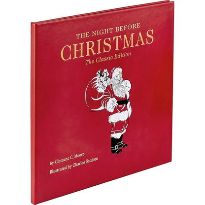 "The Night Before Christmas" Book in Red Bonded Leather