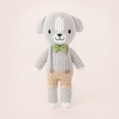 Tiny 6" Noah the Dog Hand-Knit Doll