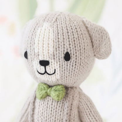 Tiny 6" Noah the Dog Hand-Knit Doll