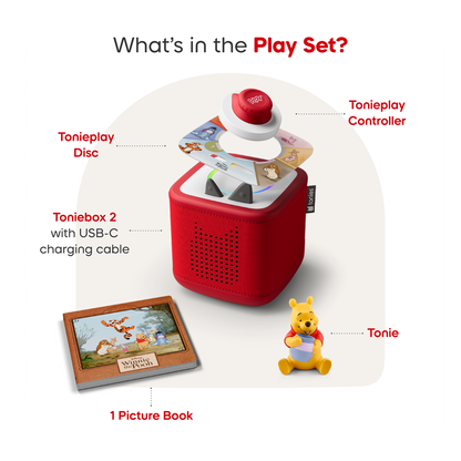 Tonies Disney Winnie the Pooh Toniebox 2 Play Set - Cloud Pink