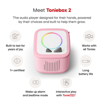Tonies Disney Winnie the Pooh Toniebox 2 Play Set - Cloud Pink