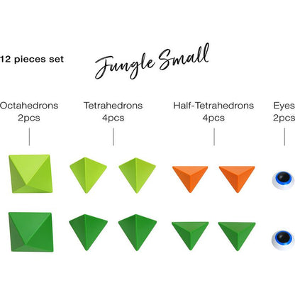 Trido Jungle Small Magnet Building Set - 12 Pieces