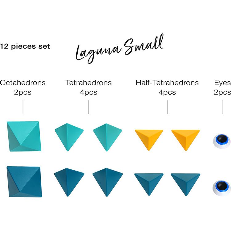 Trido Laguna Small Magnet Building Set - 12 Pieces