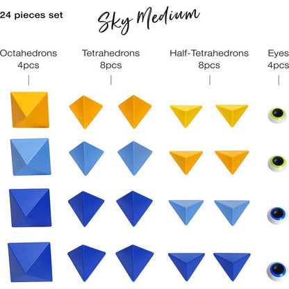 Trido Sky Medium Magnet Building Set -24 Pieces