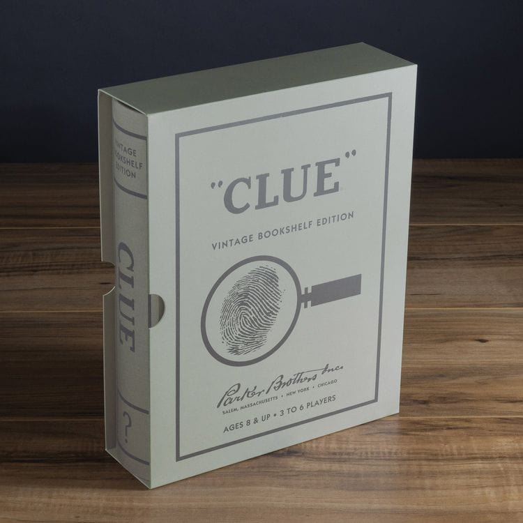Vintage Bookshelf Games 3-Pack: Monopoly, Scrabble, Clue