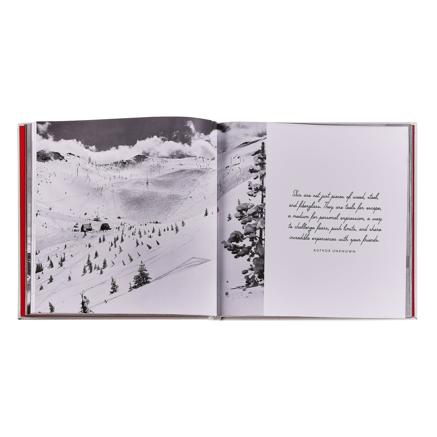 Vintage Skiing Book Leather Edition