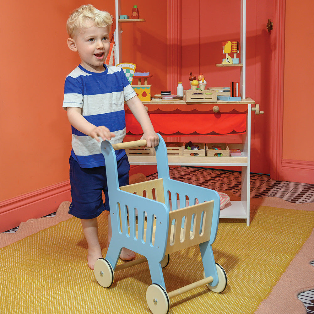 Wood Shopping Cart