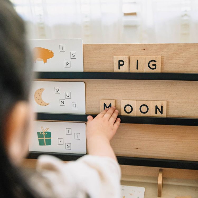 Wooden Compelling Spelling Activity Box