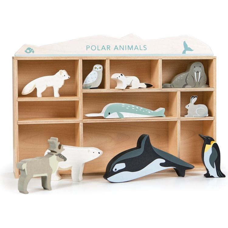 Wooden Polar Animals Set