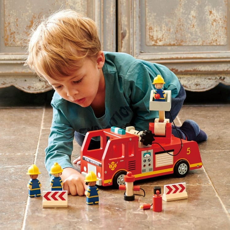 Wooden Toy Fire Engine Truck