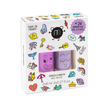 Wow Nail Polish & Stickers Set